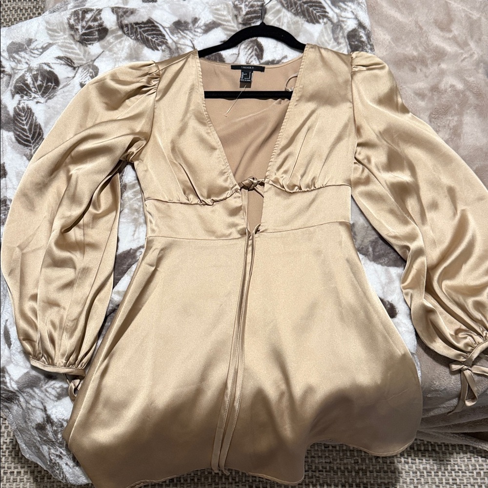 Gold dress